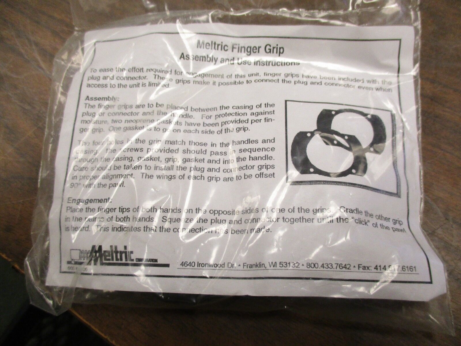 Meltric DSN1 Finger Draw Plate 61-1A346 New Surplus