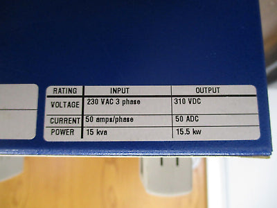 Kollmorgen ServoStar Servo Drive Power Supply PA5000 Output: 310VDC 50A 15.5kW