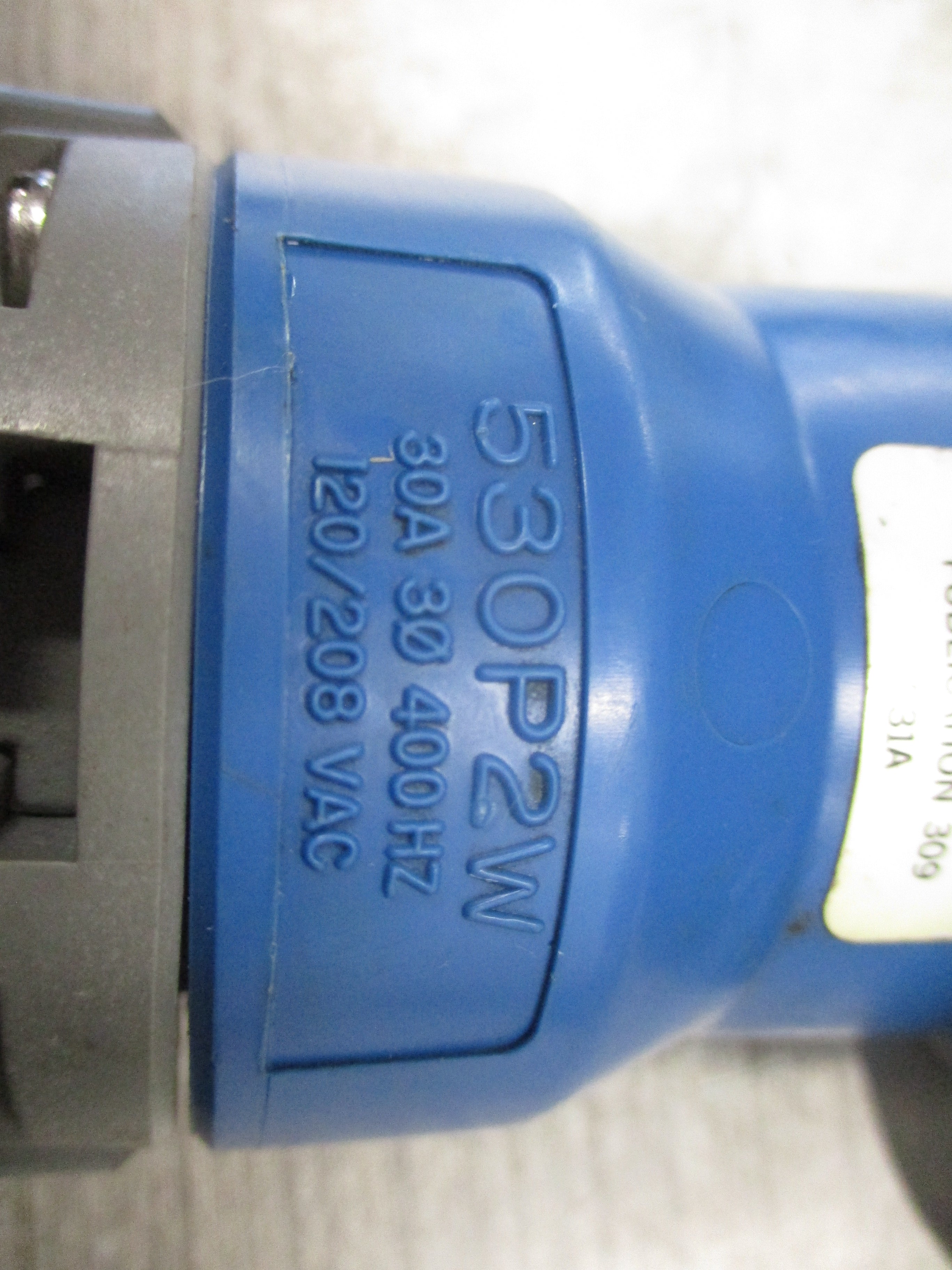 Hubbell Plug & Connector Set 530C2W/530P2W 5P 30A Conduit End *No Cover* Used