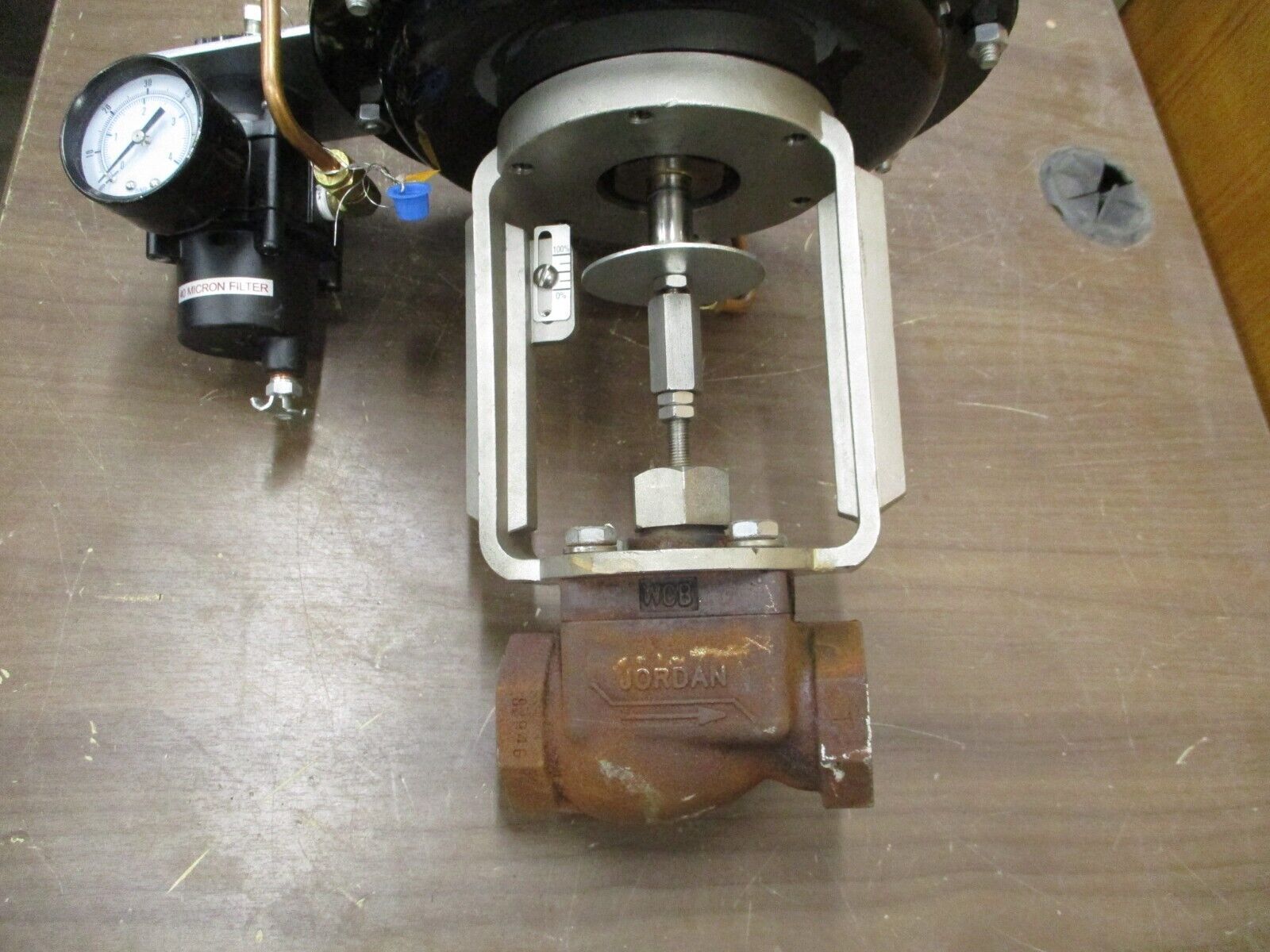 Jordan Valve Pneumatic Control Valve 78TP Size: 1/2" 1000PSI Max Seat: 316 Used