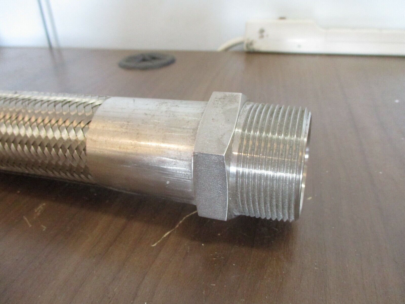 Misc. Brand Flexible Stainless Steel Hose Flexible Length: 11" Size: 1 1/2" Used
