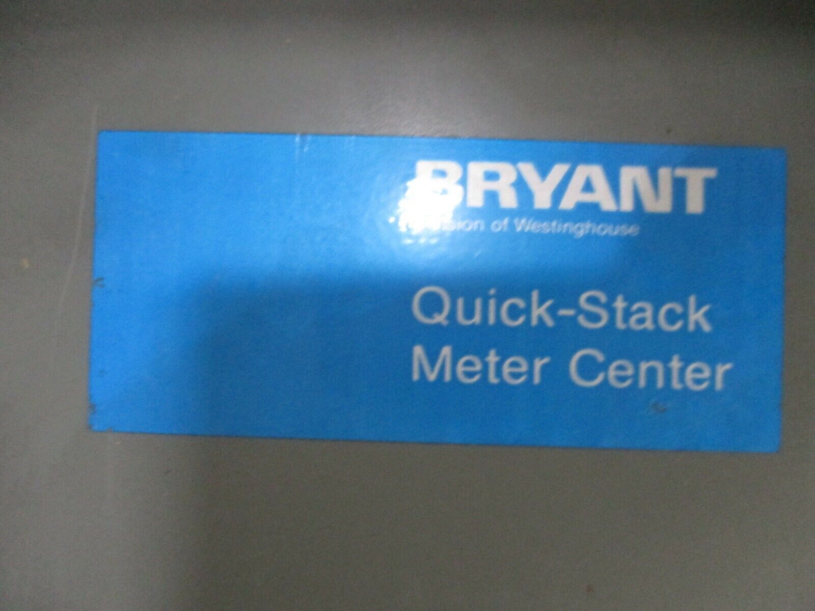 Bryant 3R Quick Stack Meter Center QS3CL1BR 800A Main 200A Branches New Surplus