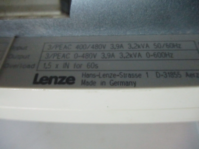 Lenze Servo Drive EVF9323-EV w/ Interbus S Module *Missing X7 Port* Used