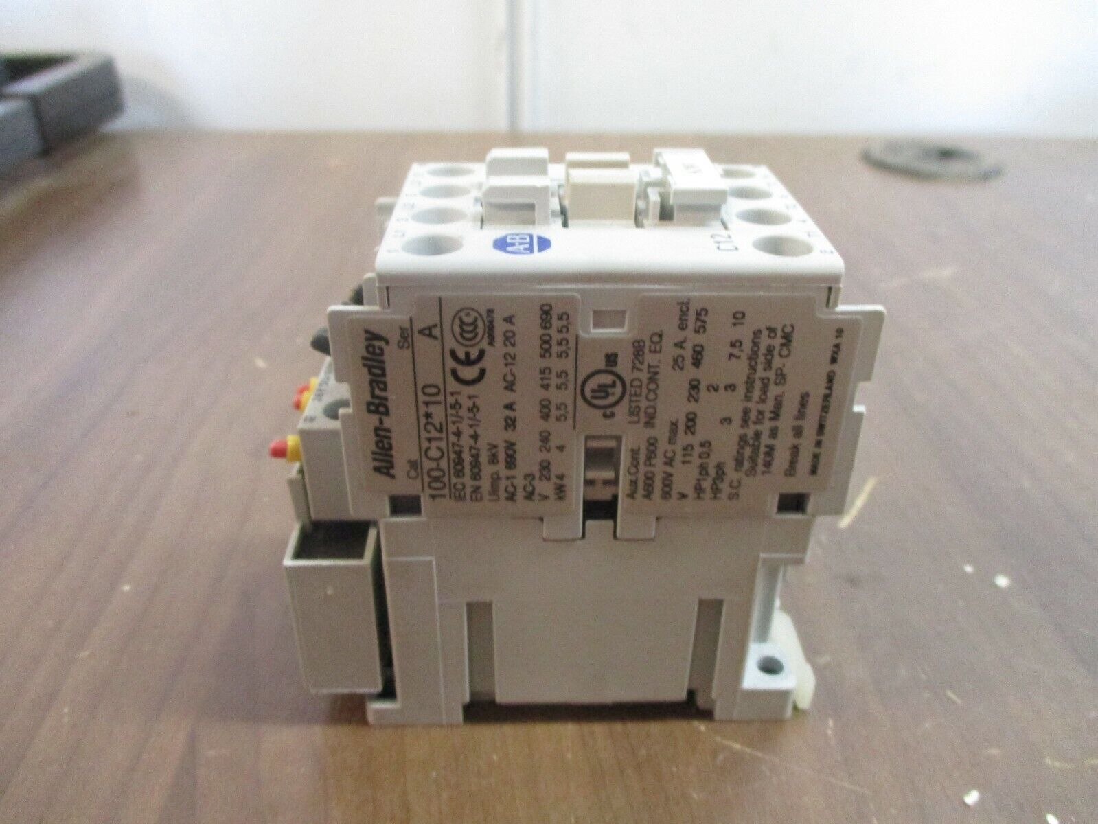 Allen-Bradley Contactor 100-C12*10 24V Coil 25A 600V w/ Surge Suppressor Used