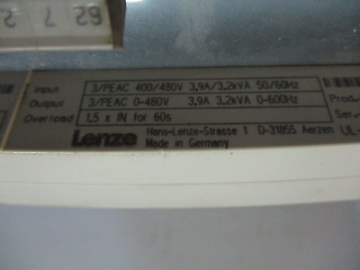 Lenze Servo Drive EVF9323-EV w/ Interbus S Module *Missing X7 Port* Used