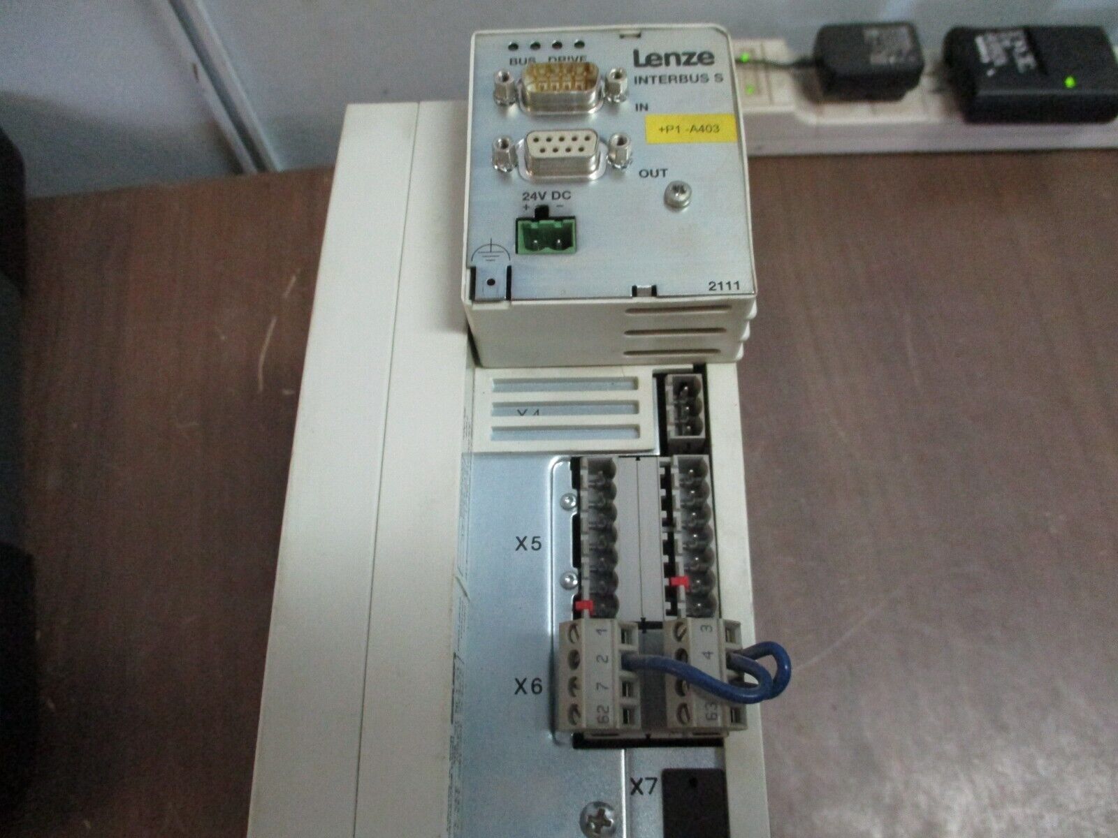 Lenze Servo Drive EVF9323-EV w/ Interbus S Module *Missing X7 Port* Used