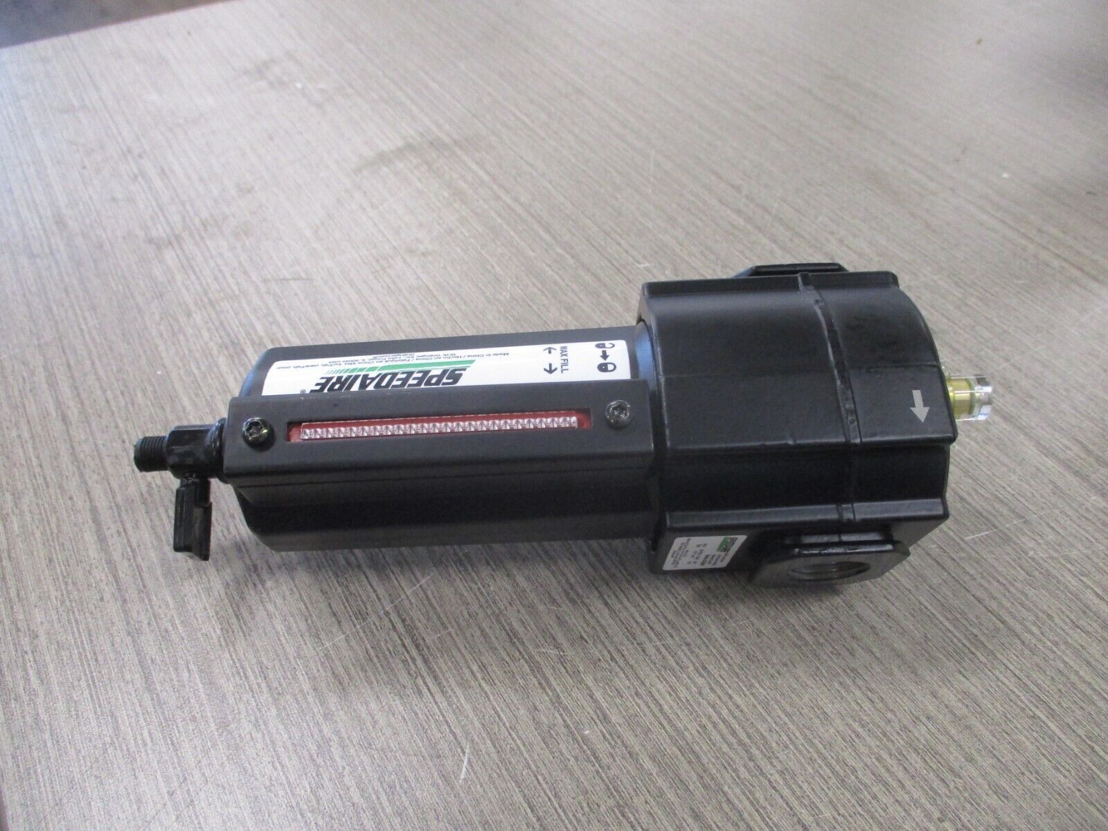 Speedaire Air Line Lubricator 4ZL86A 1/2" 80 CFM 250 PSI New Surplus