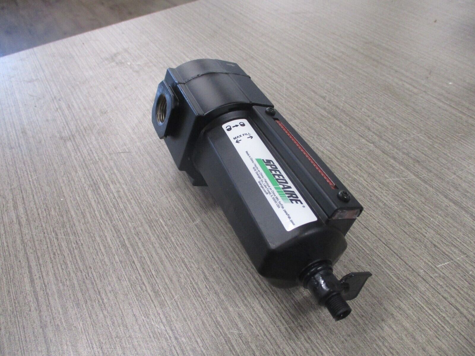 Speedaire Air Line Lubricator 4ZL86A 1/2" 80 CFM 250 PSI New Surplus