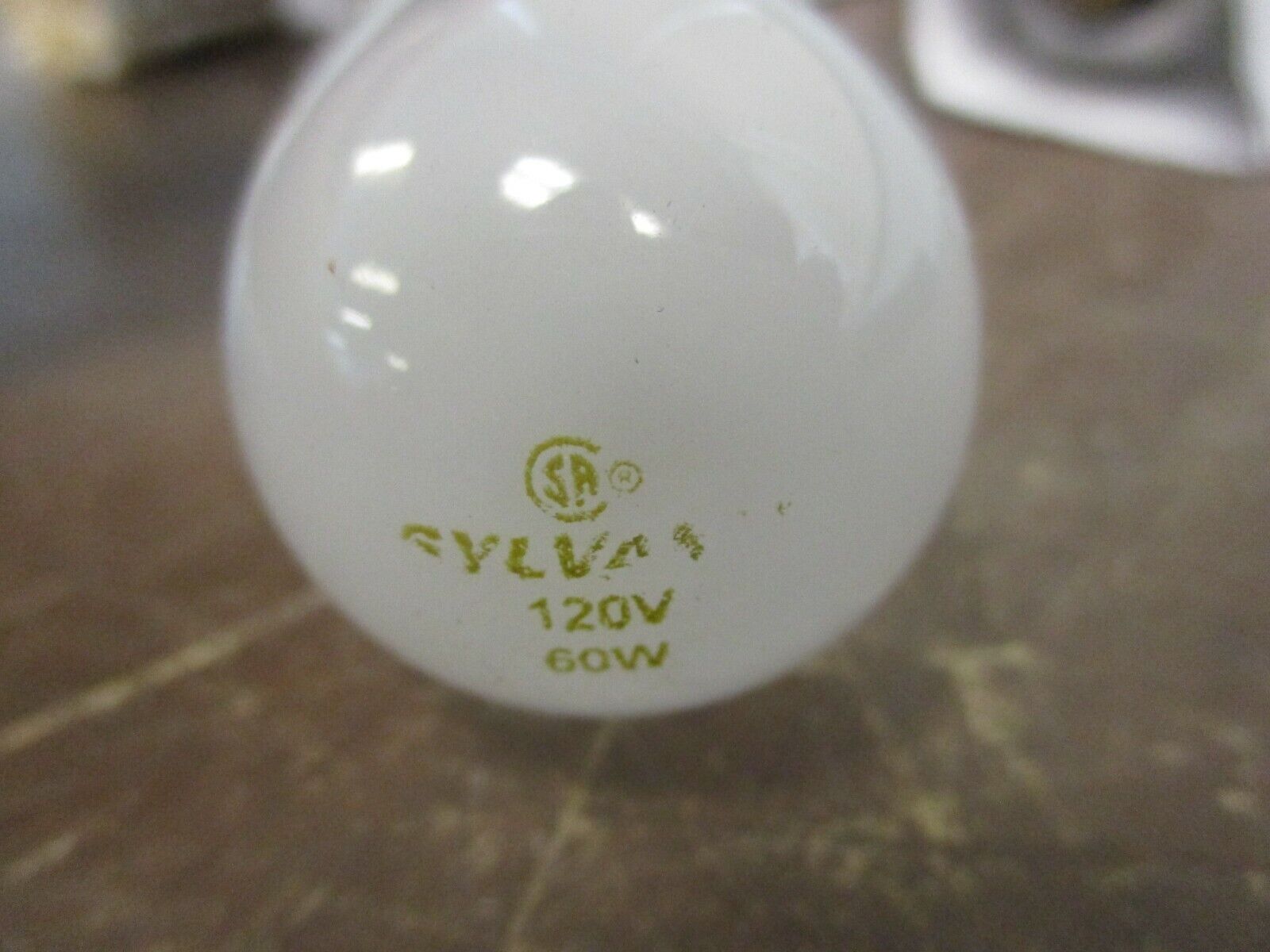 SYLVANIA Tubular Inside Frost Light Bulb 60T10/CF 60W 120V New Surplus Lot of 4