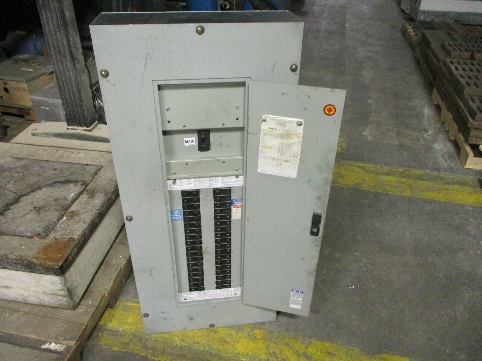 Westinghouse Main Breaker Circuit Breaker Panel 5158C03G20 225A Max 208Y/120 3Ph