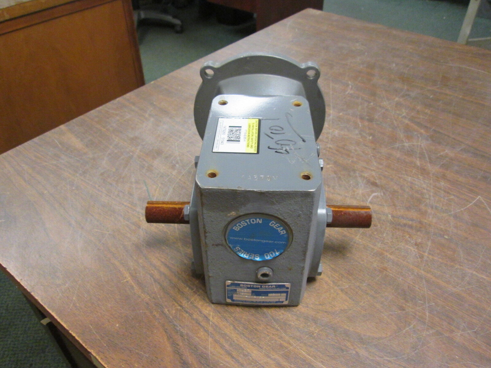 Boston Gear Reducer F718-40-B5-H Ratio 40:1 0.57HP In 609 In/Lb Torque Out Used