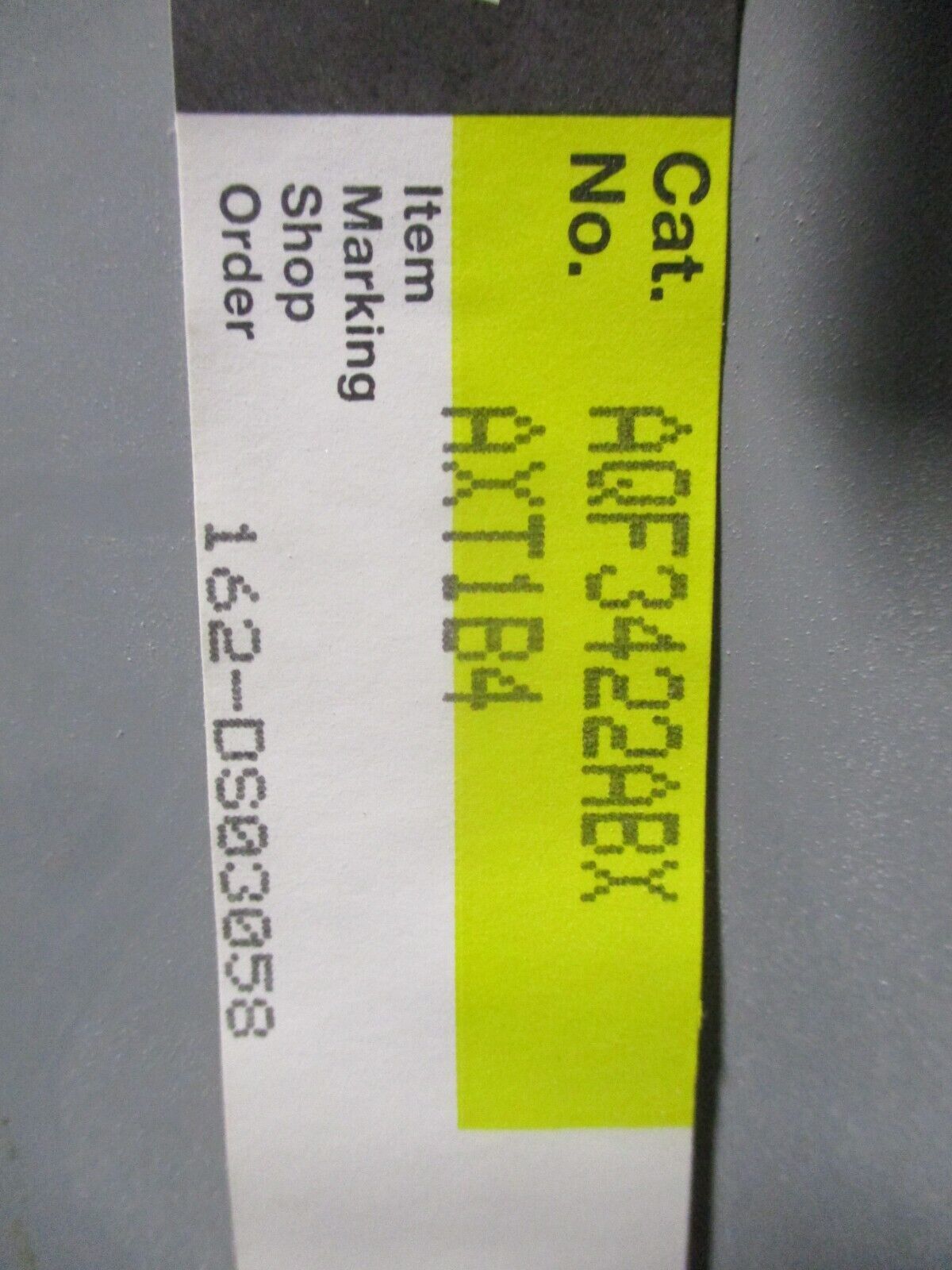 GE Panelboard AQF3422ABX 225 Amp Main Breaker 208/108 V 3 Phase 1 20AMP Used