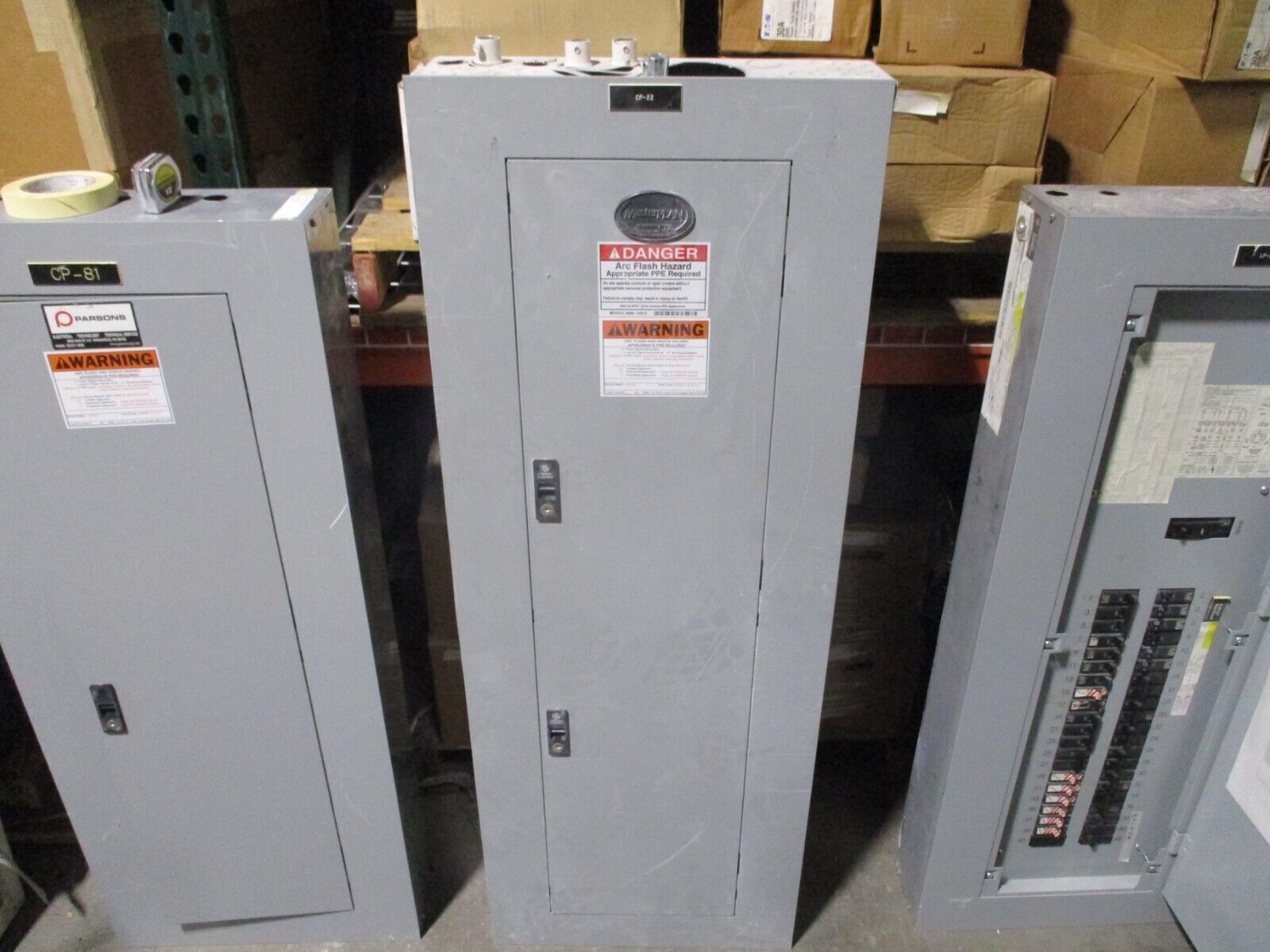 GE Panelboard AQF3422ABX 225 Amp Main Breaker 208/108 V 3 Phase 1 20AMP Used