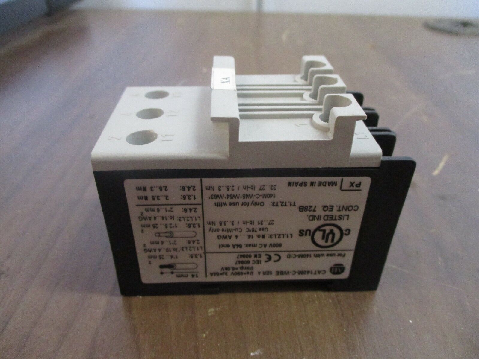 Allen-Bradley Busbar Feeder Block 140M-C-WBE Ser. A 64A 600V Used