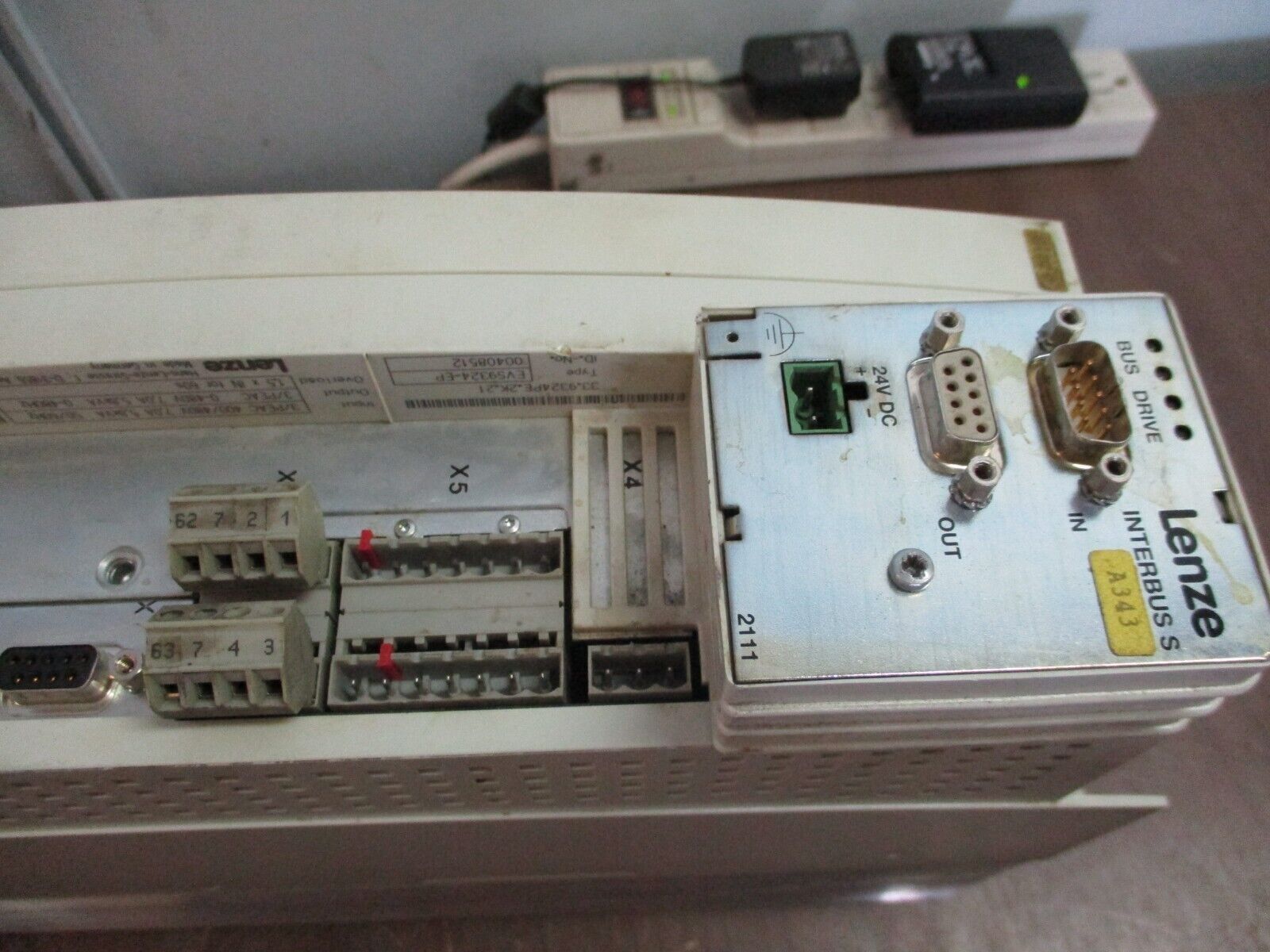 Lenze Servo Controller EVS9324-EP w/ Interbus S Module Used