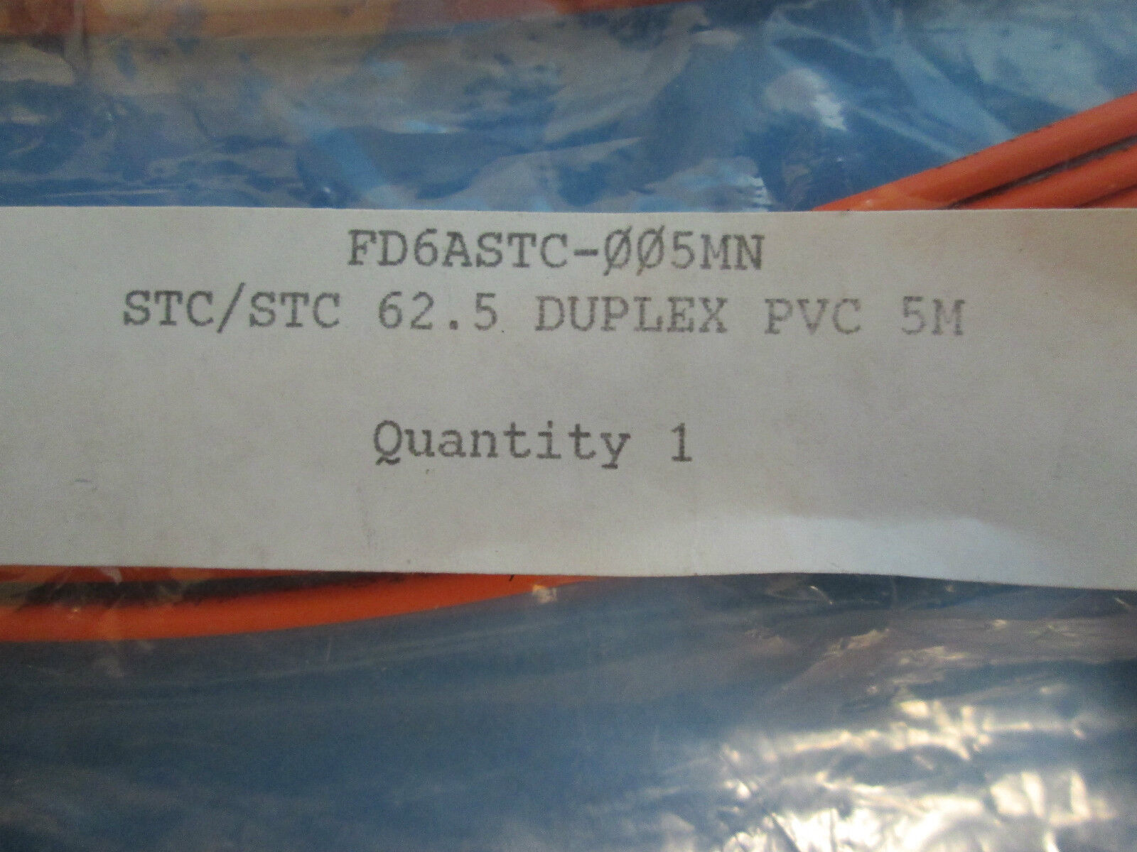 STC/STC 62.5 Duplex PVC 5M Cable New Surplus
