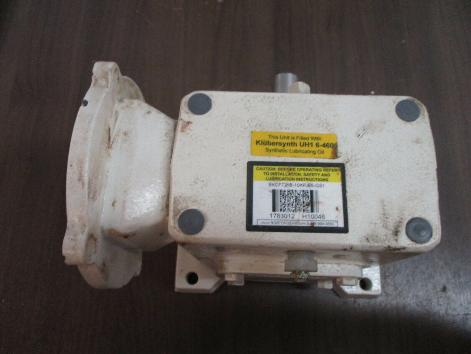 Boston Gear Reducer BKCF721B-10KP-B5-GS1 Ratio 10:1 2.34HP Input Used