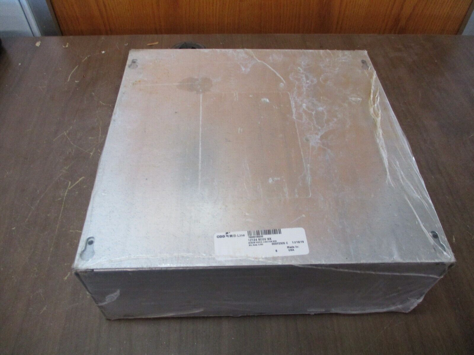 Cooper B-Line Screw Cover Junction Box 12124 SCGV NK Size: 12" x 12" x 4"