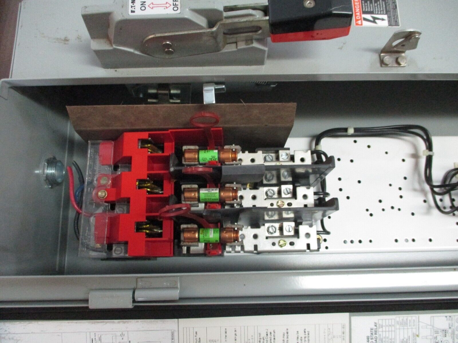 Eaton Size 0 Fusible Combination ECN1601AJB 120V Coil Trip: 4-20A Used