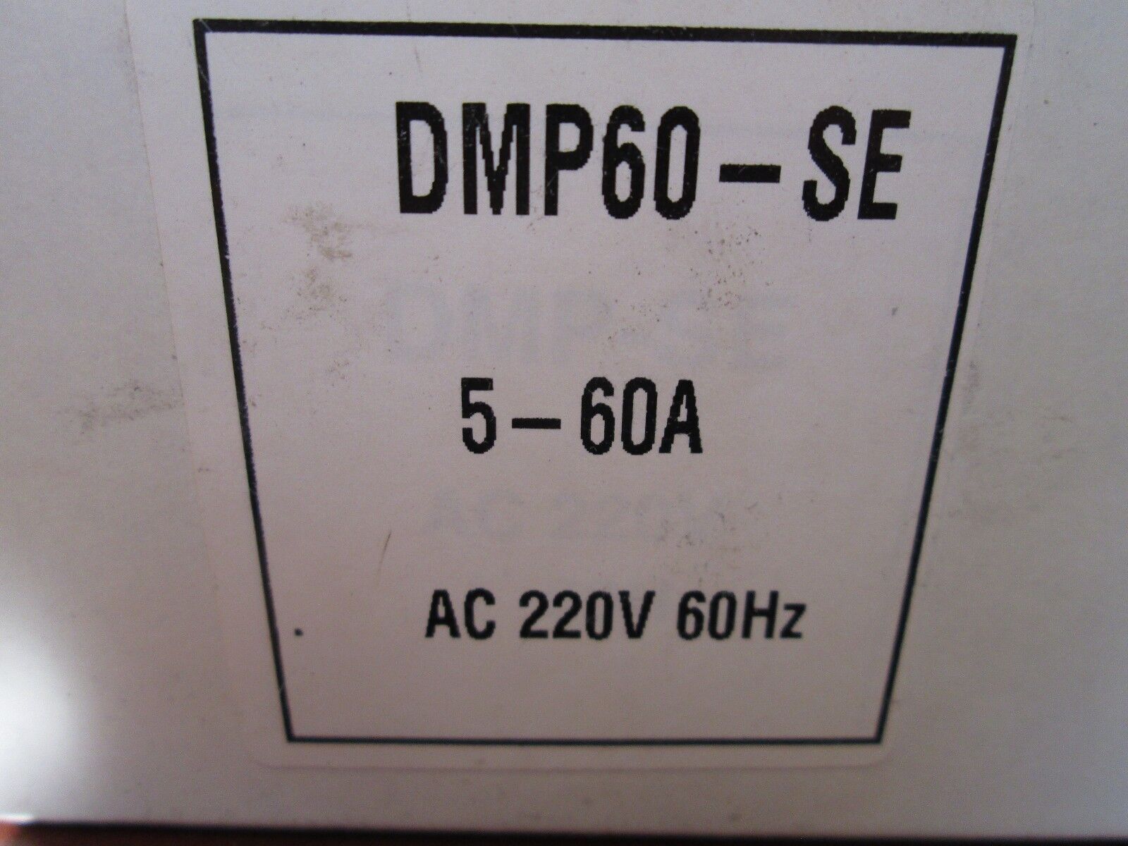 LG Digital Protection Relay DMP60-SE 5-60A 220VAC 3P New Surplus