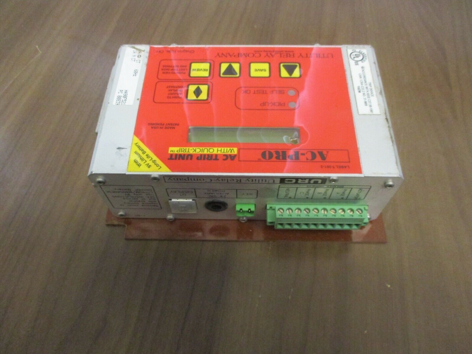 Utility Relay Company AC-Pro AC Trip Unit w/ Quick Trip T-361-2 Used