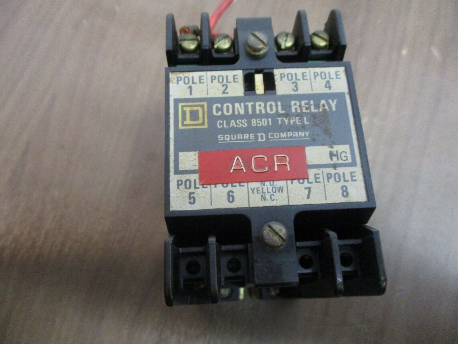 Square D Type L Control Relay 8501 L0-20 Ser. A 120V Coil 600V Used