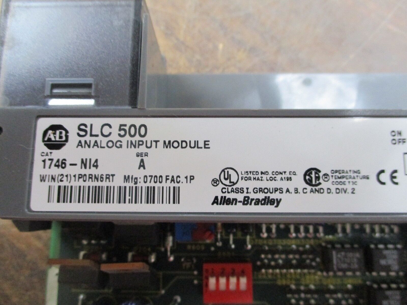 Allen-Bradley SLC 500 Analog Input Module 1746-NI4 Series A Used