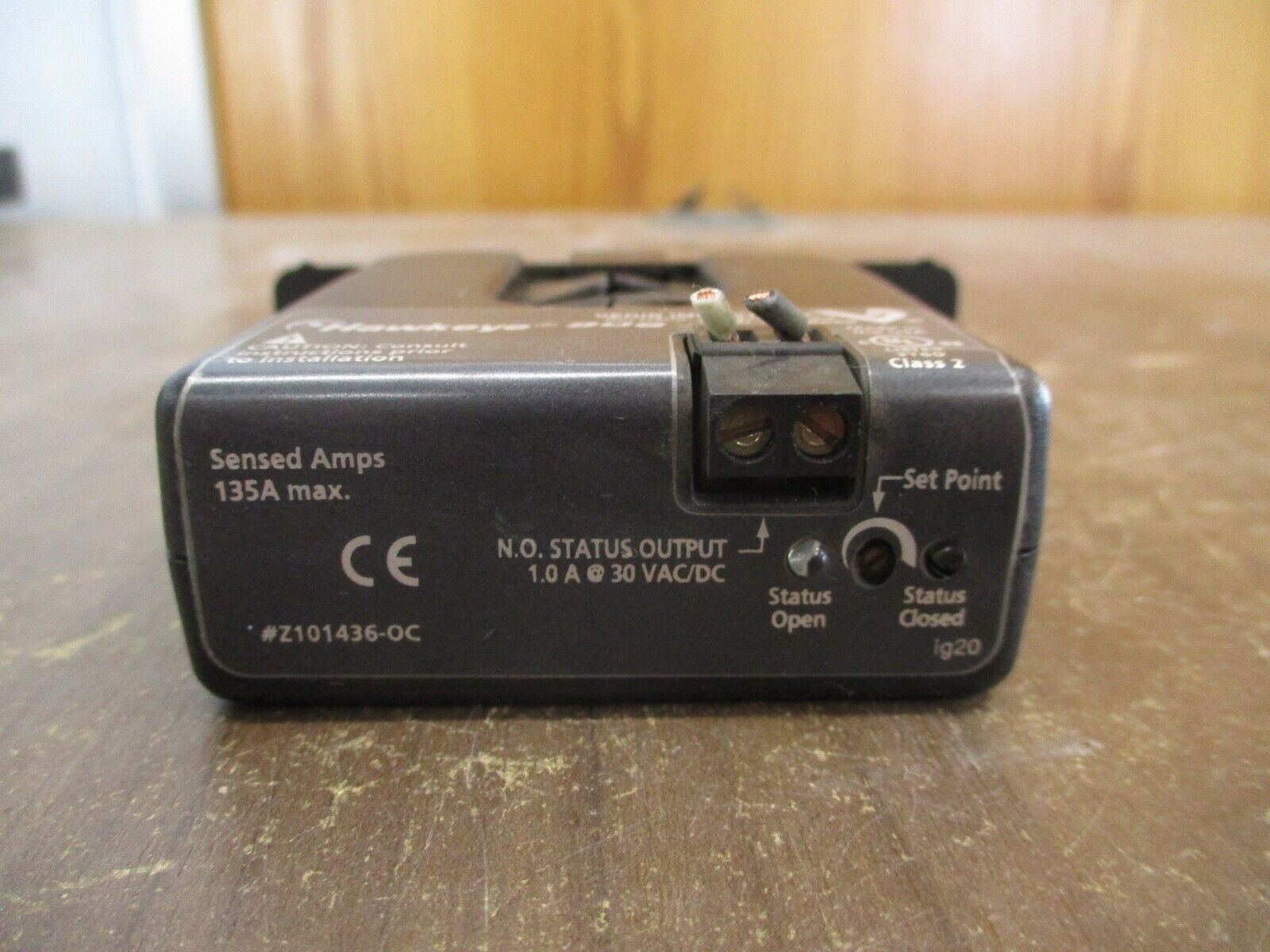 Veris Hawkeye 908 Current Sensor H908 Sensed: 135A Max *Broken Fin* Used