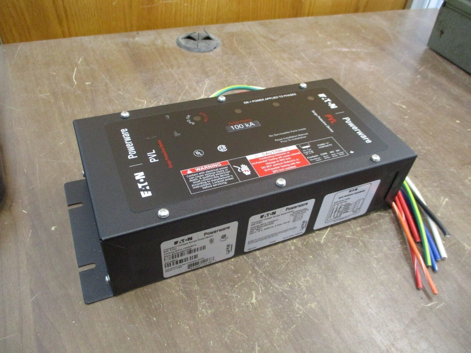 Eaton PowerWare Surge Suppressor / EMI Filter PVL100208YK 208V 15A 50/60Hz 3P