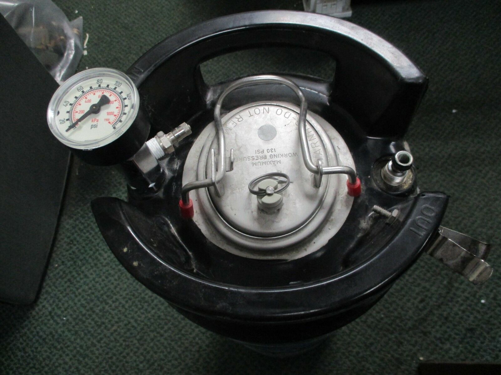 Bradley Portable Eyewash Tank w/ Drench Hose Max Pressure: 130PSI Used