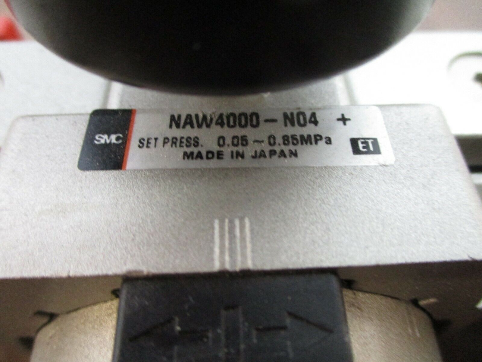 SMC Filter/Regulator Assembly NAFM4000-N04 / Naw4000-N04 0.05-0.85mpa Used