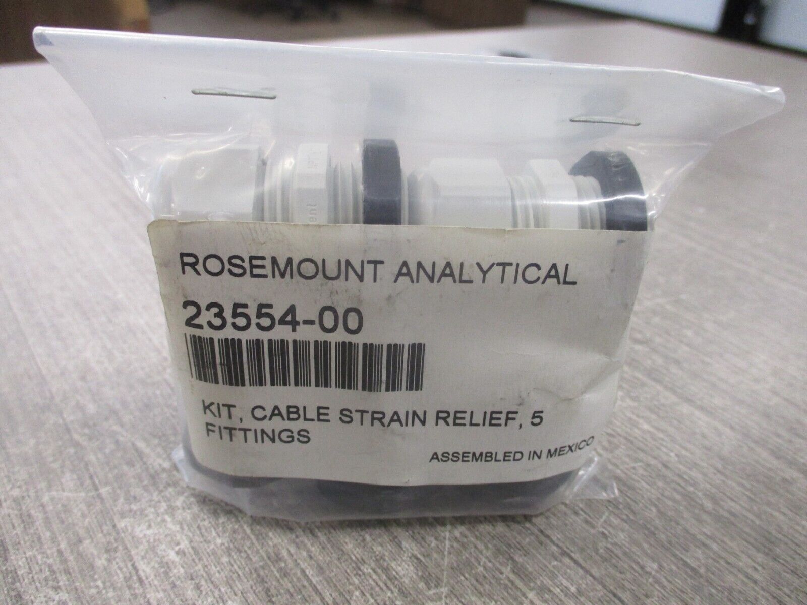 Rosemount Cable Strain Relief Kit 23554-00 5 fittings New Surplus