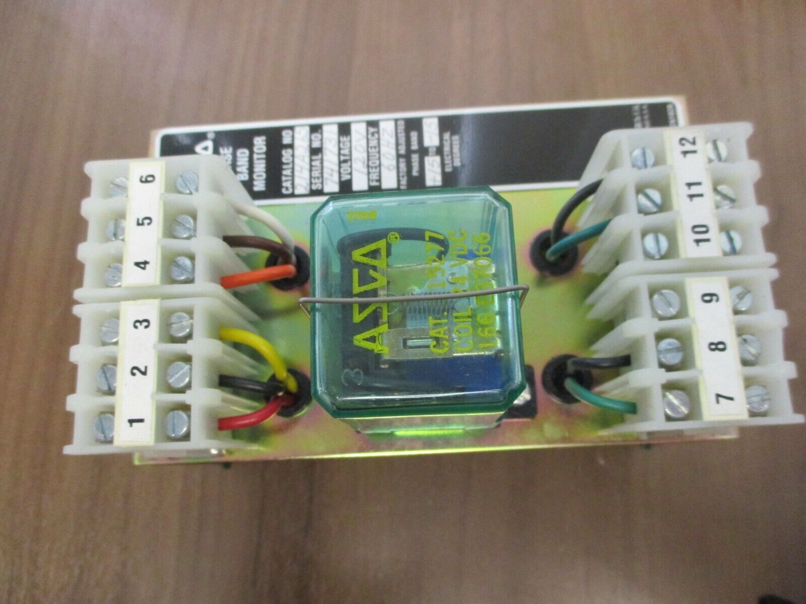 ASCO Phase Band Monitor 214A265 120V 60Hz Phase Band: (+15) to (-15) Used