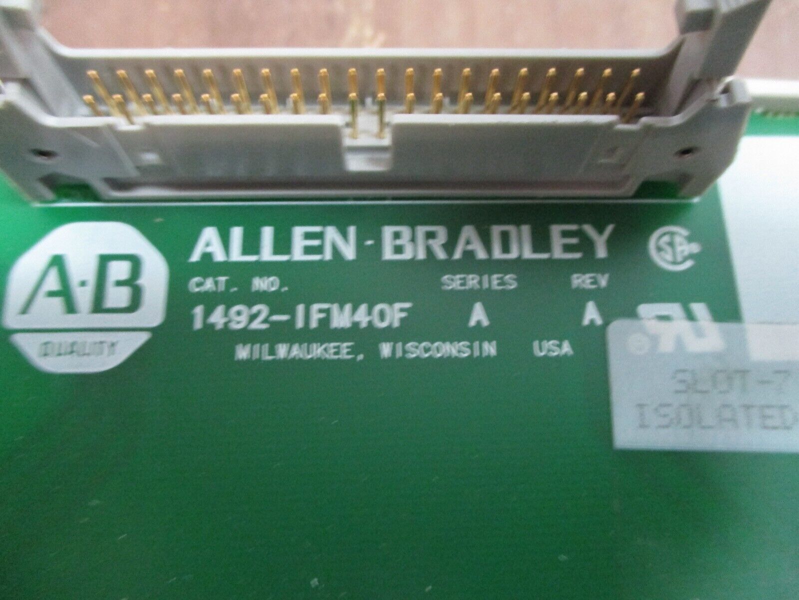 Allen-Bradley Interface Module 1492-IFM40F Ser. A Rev. A Used