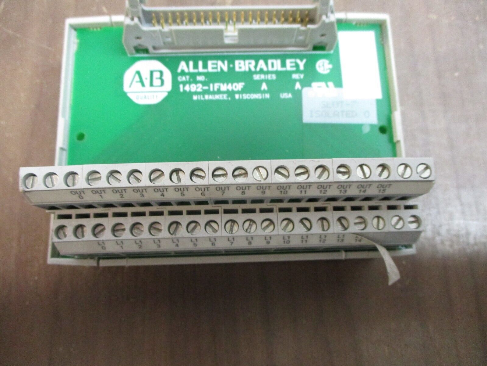 Allen-Bradley Interface Module 1492-IFM40F Ser. A Rev. A Used