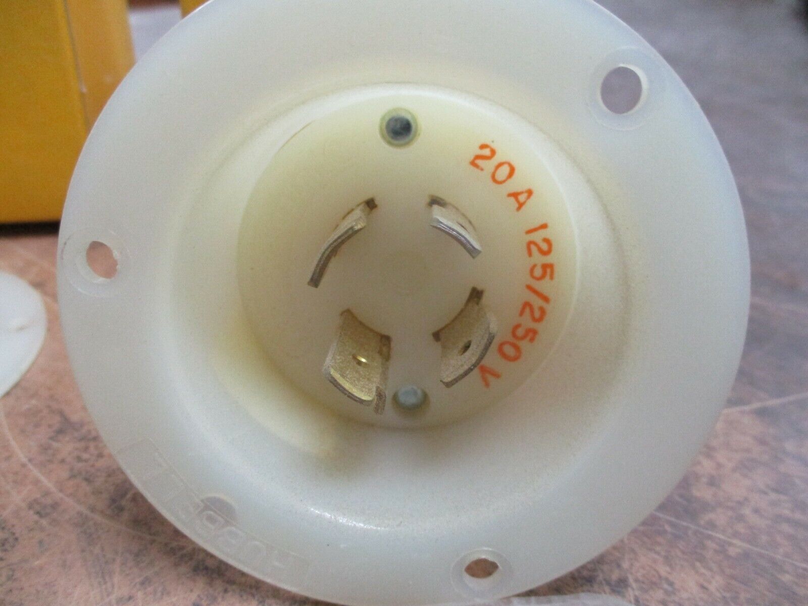 Hubbell Twist-Lock Flanged Inlet 2415 20A 125/250V 3P 4W *Lot of 2* New Surplus