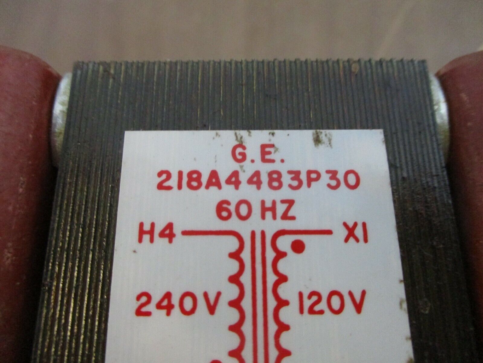 GE Transformer 218A4483P30 75VA Pri: 240V Sec: 120V 60Hz Used