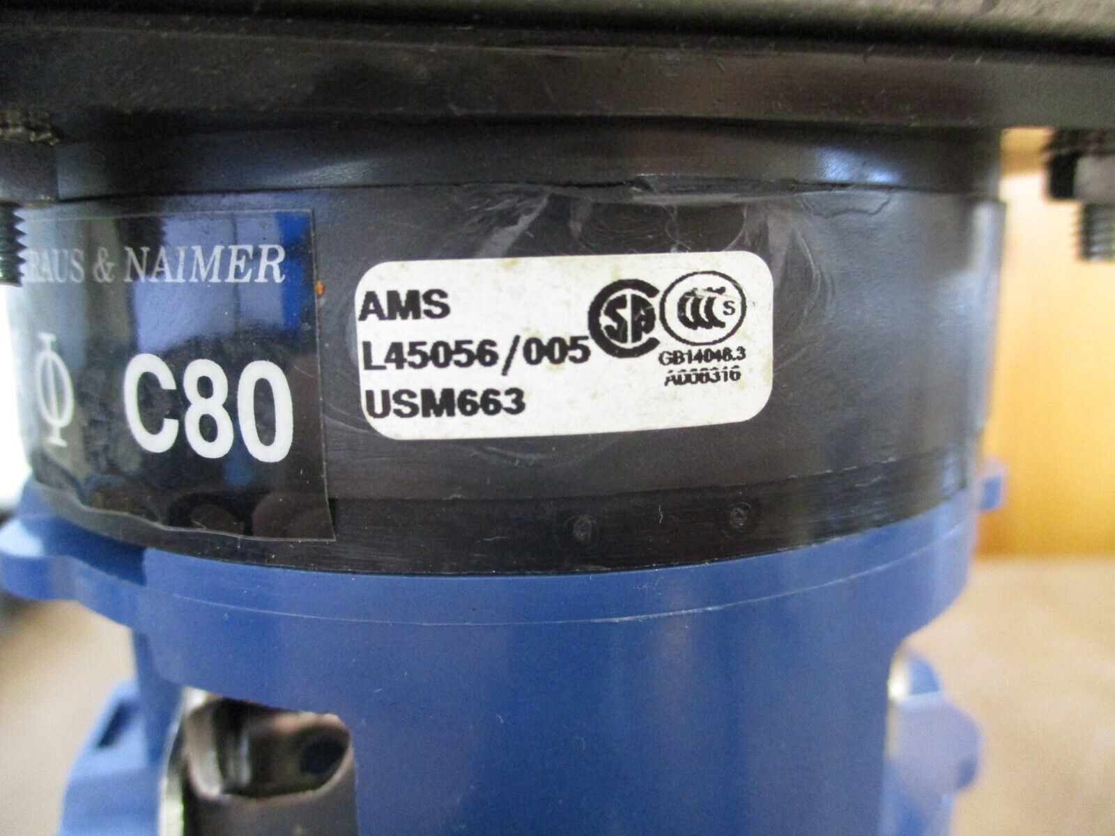 Kraus & Naimer C80 UPS Service Bypass Rotary Switch USM663 100A 600V Used