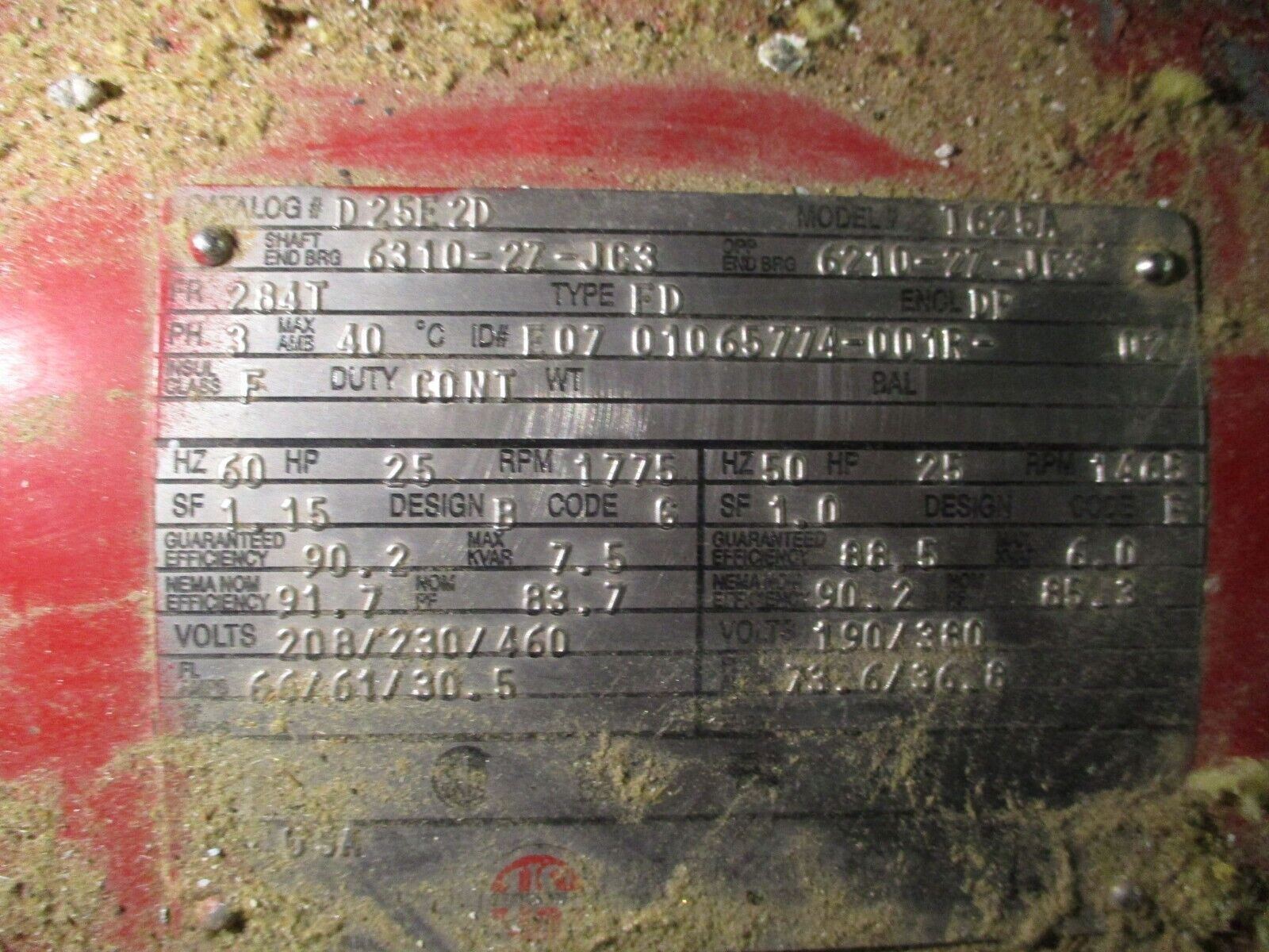 Bell & Gossett Pump 1510 BF 9.750 5E 25HP 1800RPM 75ft Head 941 GPM 175PSI Used