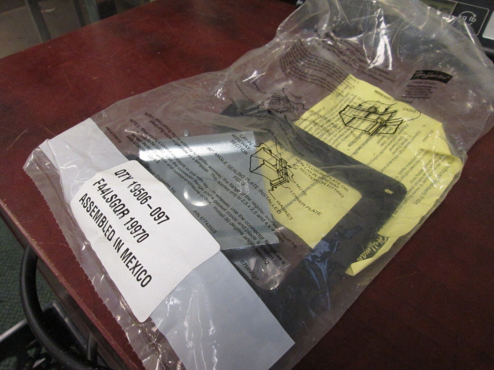 Hoffman Wireway Sealing Plate F44LSGQR *Lot of 4* New Surplus