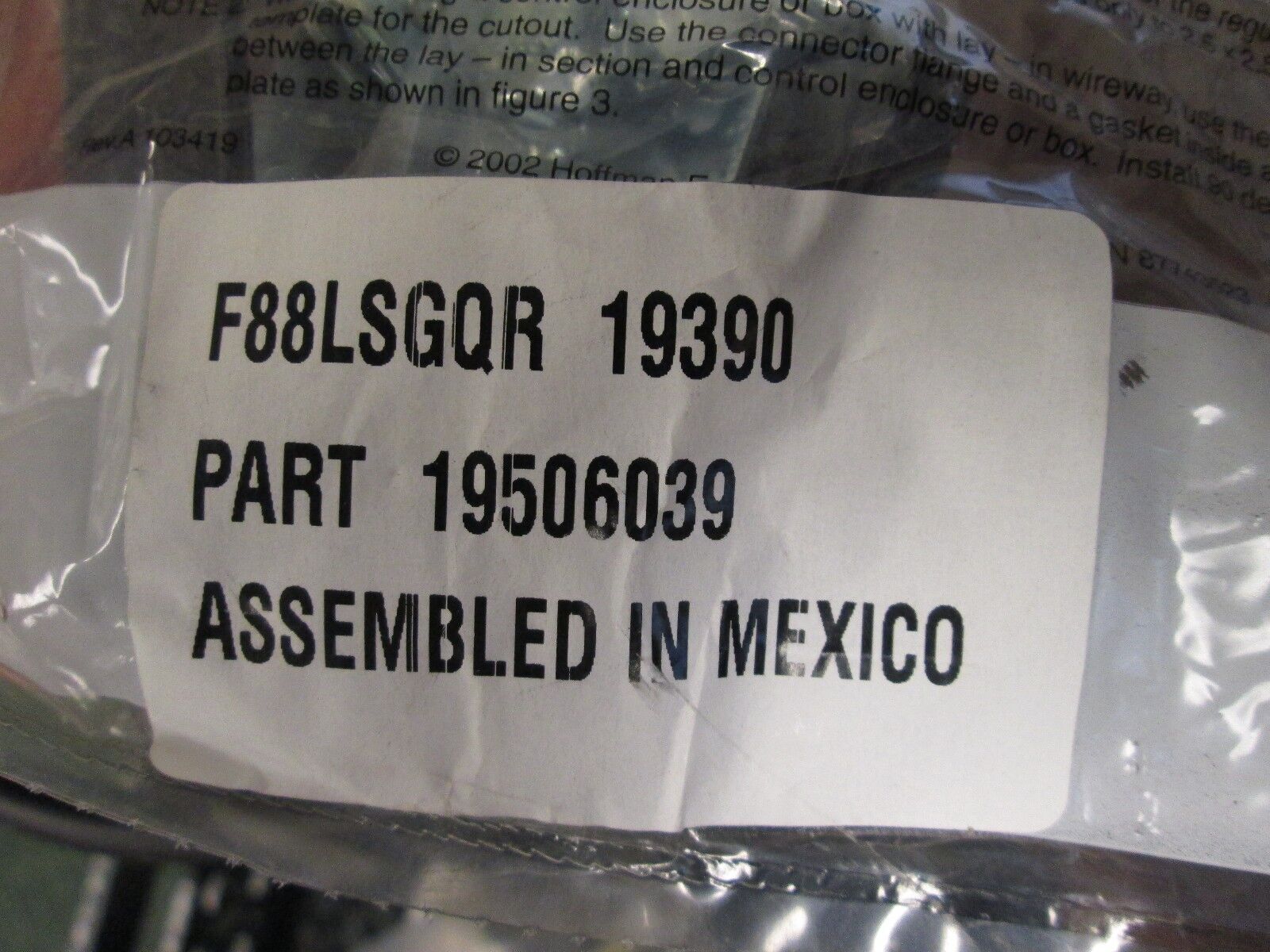 Hoffman Wireway F88LSGQR Sealing Kit 19506039 *Lot of 7* New Surplus