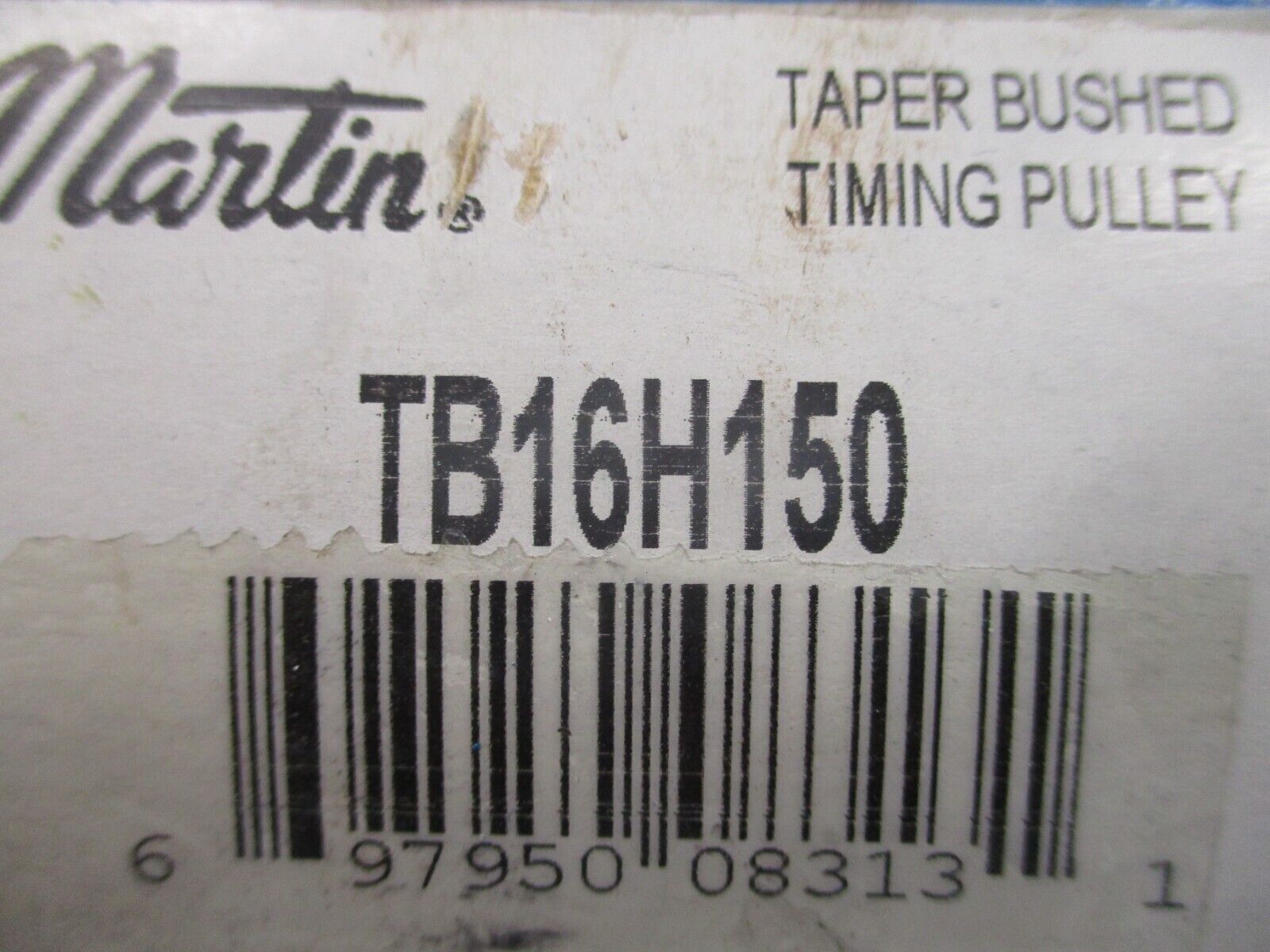 Martin Taper Bushed Timing Pulley TB16H150 New Surplus