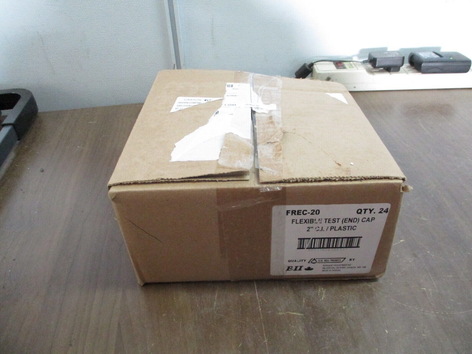 Boshart Flexible Test (End) Cap FREC-20 2" C.I./Plastic *Box of 24* New Surplus
