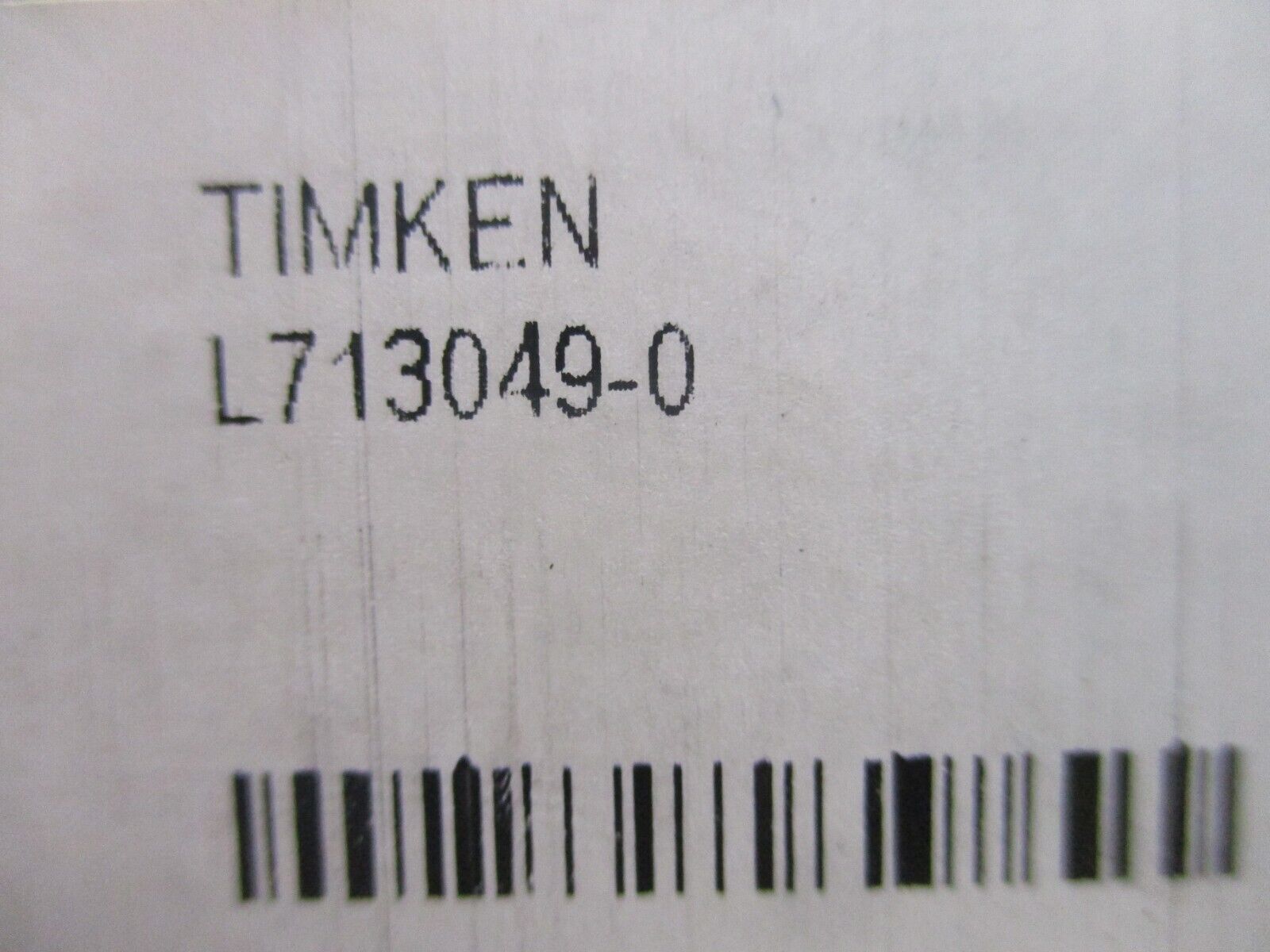Timken Tapered Roller Bearing L713049-0 New Surplus