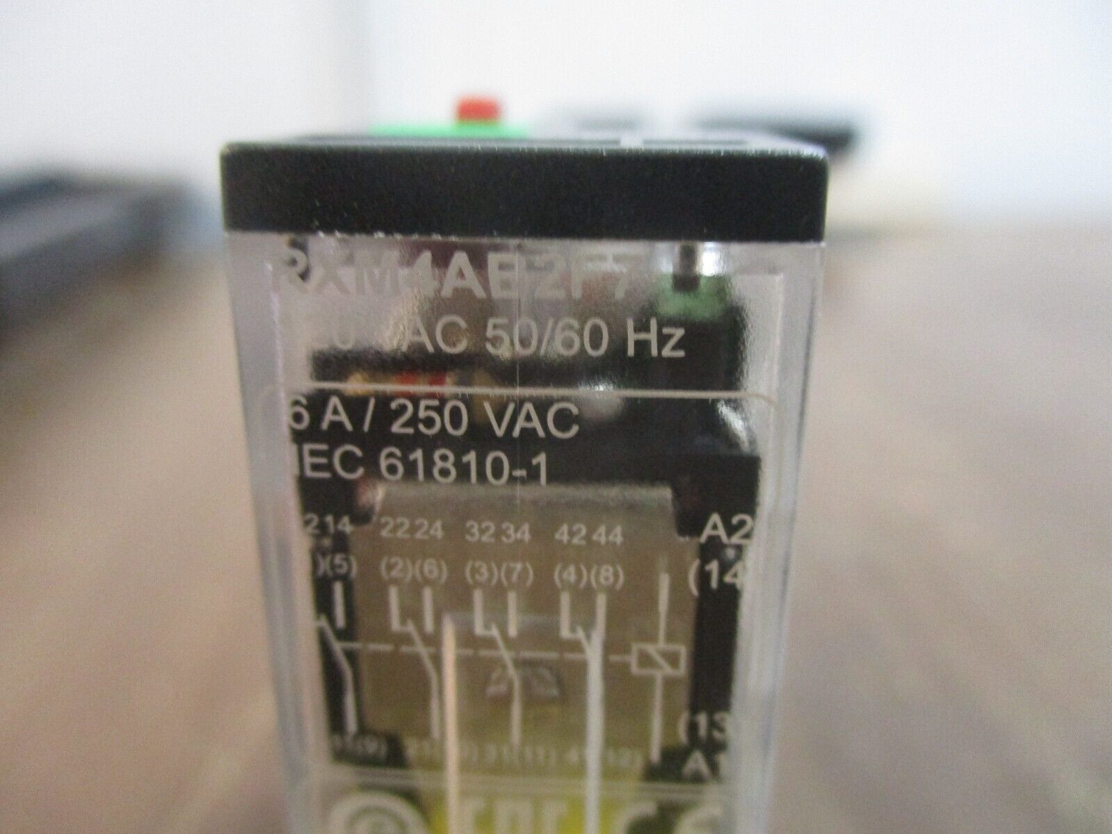 Schneider Electric Relay RXM4AB2F7 120V Coil w/ Base Used