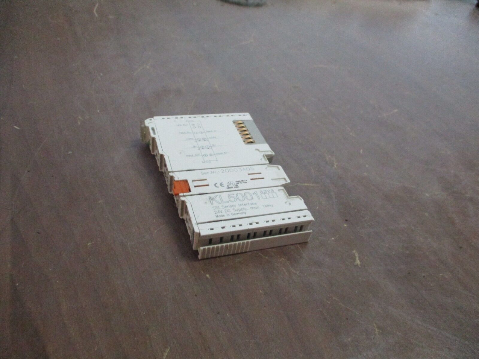 Beckoff SSI Sensor Interface Module KL5001 24VDC 1MHz Used