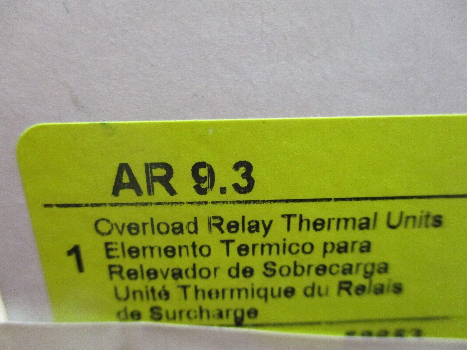 Square D AR 9.3 Overload Relay Thermal Unit *Set of 3* New Surplus