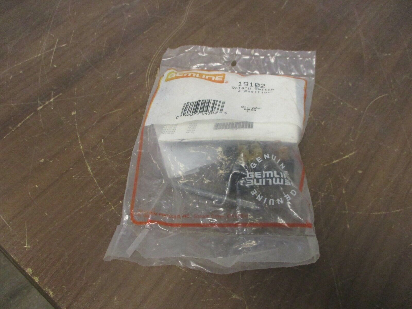 Gemline Rotary Switch 19102 4-Position New Surplus