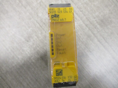 Pilz Safety Relay 750156 PNOZ s6.1 48-240V AC/DC 3 n/o 1 n/c New Surplus