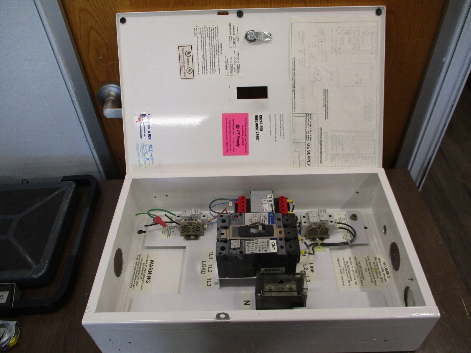 GE GE Medical Systems X-Ray Main Disconnect Panel R4502JB 80A 480V 3Ph Input